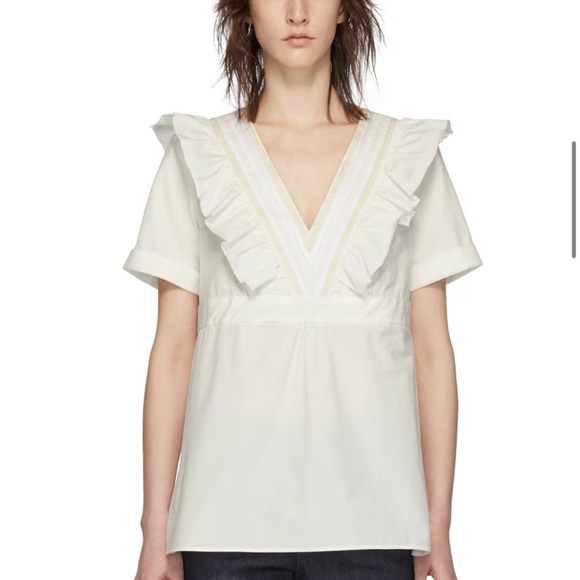 A.P.C. Tops - A.P.C. Erwin Ruffled blouse
